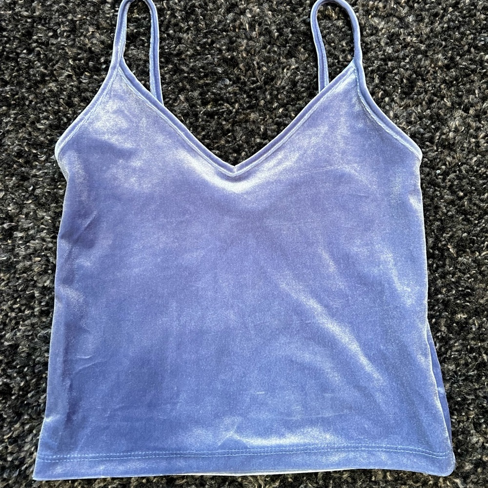 velvet crop top